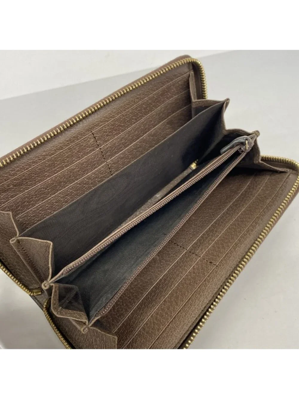 Gucci Wallet Ophidia Brown Gold